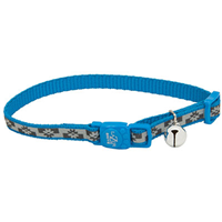 Coastal® Lazer Brite® Reflective Adjustable Breakaway Cat Collar Blue Lagoon Flowers  I008885