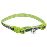 Coastal® Lazer Brite® Reflective Adjustable Breakaway Cat Collar Shamrocks  I008888