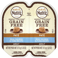 Nutro Perfect Portions Real Salmon & Tuna Cat Food Pate Tray 2.65 oz. I009785
