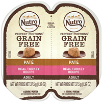 Nutro Perfect Portions Turkey Cat Food Pate Tray 2.65 oz. I009786