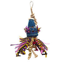 A&E Cage Company Java® Wood Happy Beaks Squiddy Bird Toy Small I009833