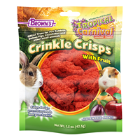 FM Brown&lsquo;s Tropical Carnival Crinkle Crisp Small Animal Treat 1.5 oz. Bag