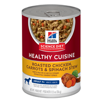 Hill&lsquo;s® Science Diet® Adult 7+ Healthy Cuisine Roasted Chicken, Carrots & Spinach Stew 12.5 oz. I010861