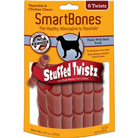 Smartbones Pork Stuffed Twistz Chews 6 pack I011104