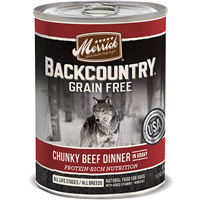 Merrick Backcountry Chunky Beef Dinner in Gravy 12.7oz I011244