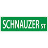 Schnauzer Street Street Sign  I011458