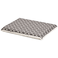 Quiet Time Defender Gray Geo Print/Fleece Reversible Crate Pad I012109b
