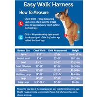 PetSafe Easy Walk Harness Blue & Navy Small 15-20"