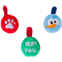 Outward Hound Plush Ornaments Christmas 3-Pack I013881