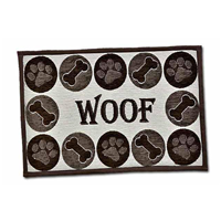 Loving Pets Bella Fashion Mat Woof Chenille  I013898