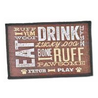 Loving Pets Bella Fashion Mat Dog Day Expressions 12.50” X 3.00” X 3.00” I013901