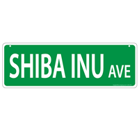 Shiba Inu Avenue Street Sign I014116