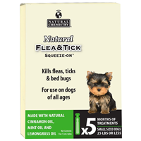 Natural Flea & Tick Topical Dogs Under 25 lbs. 5 Pk. I014543