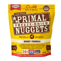 Primal Freeze Dried Nuggets for Dogs Rabbit Formula I017775b