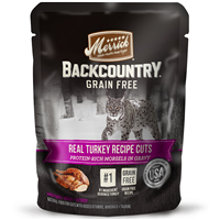 Merrick Backcountry Grain Free Real Turkey Recipe Cuts for Cats 3oz I014925