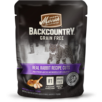 Merrick Backcountry Grain Free Real Rabbit Recipe Cuts for Cats 3 oz. I014927