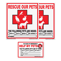 Rescue Our Pets Decal & Wallet Card Kit 2 pk I015191