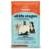 CANIDAE All Life Stages Large Breed Formula with Turkey Meal & Brown Rice 30 lbs I015192