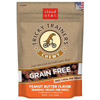 Cloud Star Tricky Trainers Chewy Grain Free Peanut Butter Flavor Training Treats 5.5oz. I015296