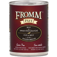 Fromm Pate Grain-Free Beef & Sweet Potato Dog Food Can 12.2 oz. I015449