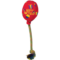 KONG Occassions Red Birthday Balloon Dog Toy I015673b