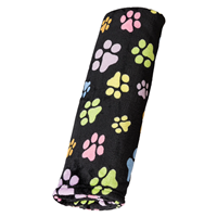 Snuggler Rainbow Pawprint Blanket Black I016025b