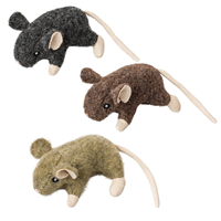 Spot Wool Mouse Willie with Catnip Assorted 3.5" I016037