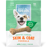 TropiClean Fresh Breath Dental Chews Skin & Coat  I016165b