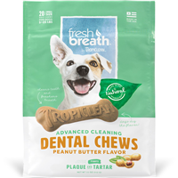 TropiClean Advanced Cleaning Dental Chews Peanut Butter Flavor for Small Dogs I016167