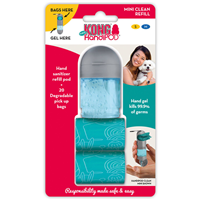 KONG Mini HandiPOD Clean Refil Gel Pod + 30 PickUp Bags I016406