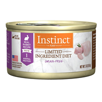 Nature’s Variety Instinct Limited Ingredient Diet Grain-Free Real Rabbit Recipe Cat Food 3 oz  I016546