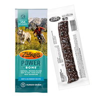 Zuke’s PowerBone Beef & Blueberry Recipe Dog Treat 1 oz  I016621