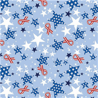 Ribbons & Stars Pet Triangle