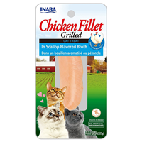 Inaba Ciao Grilled Chicken Fillet in Scallop Flavored Both Cat Treat 0.9 oz I016722