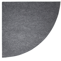 Drymate Corner Litter Trapping Mat Grey 29.5” X 29.5” I016850