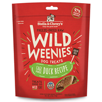 Stella & Chewy’s Freeze Dried Raw Wild Weenies Cage-Free Duck Recipe Dog Treats 3.25 oz   I017037