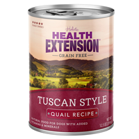 Holistic Health Extension Grain Free Tuscany Style Quail Recipe Dog Food 12.5 oz I017238