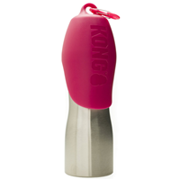 KONG H2O Stainless Steel Dog Water Bottle PInk 25 oz. I018200
