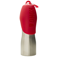 KONG H2O Stainless Steel Dog Water Bottle Red 25 oz. I018206