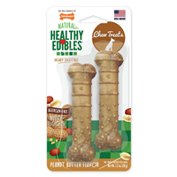 Nylabone Healthy Edibles Petite Peanut Butter Chew Treat 2 pack I018227