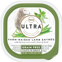 Nutro Ultra Grain Free Farm-Raised Lamb Entrée Filets in Gravy Adult Dog Food 3.5oz  I018404