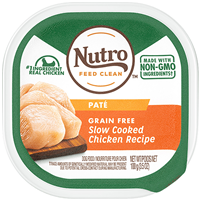 Nutro Grain Free Slow Cooked Chicken Recipe Pate Adult Dog Food 3.5oz  I018407