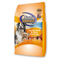 NutriSource Lamb Meal & Rice Formula Dog Food  I018759b
