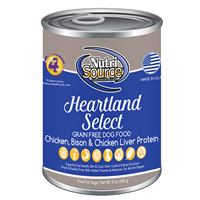 NutriSource Heartland Select Grain Free Dog Food 13 oz I018795