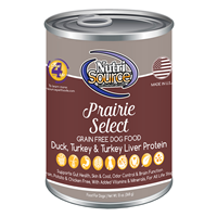 NutriSource Prairie Select Grain Free Dog Food 13 oz I018799