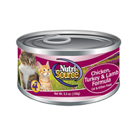NutriSource Chicken, Turkey & Lamb Formula Cat Food 5.5 oz I018803