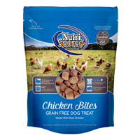 NutriSource Chicken Bites Grain Free Dog Treats 6 oz I018819