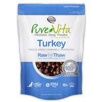 PureVita Freeze Dried Turkey Dog Treats 2.5 oz I018848