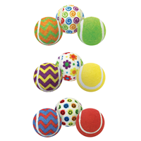 Multipet Ruff Enuff Tennis Ball 3-Pack Assortment I018884