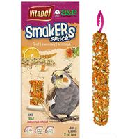 Vitapol Smaker Snack Orange Treat Sticks for Cockatiels 2 pk  I018983
